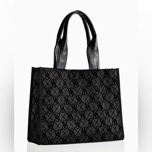 🖤 BRAND NEW BLACK MESH VICTORIA SECRET LOGO TOTE🖤